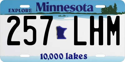MN license plate 257LHM