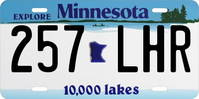 MN license plate 257LHR