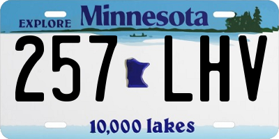 MN license plate 257LHV
