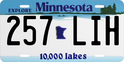 MN license plate 257LIH