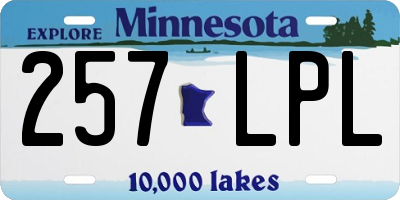 MN license plate 257LPL