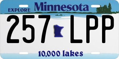 MN license plate 257LPP