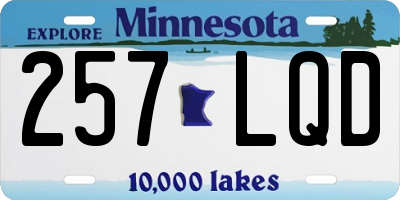 MN license plate 257LQD