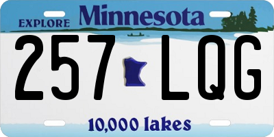 MN license plate 257LQG