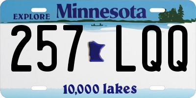 MN license plate 257LQQ