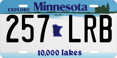 MN license plate 257LRB
