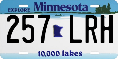 MN license plate 257LRH