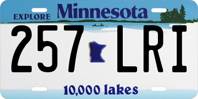 MN license plate 257LRI