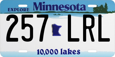 MN license plate 257LRL