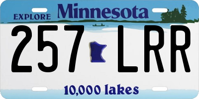 MN license plate 257LRR