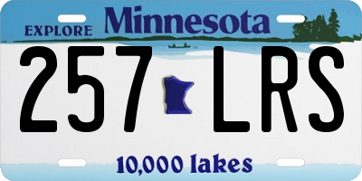 MN license plate 257LRS
