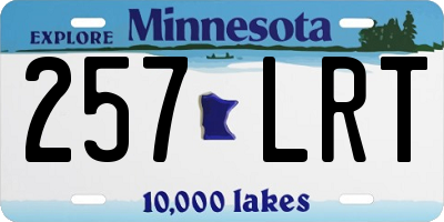 MN license plate 257LRT