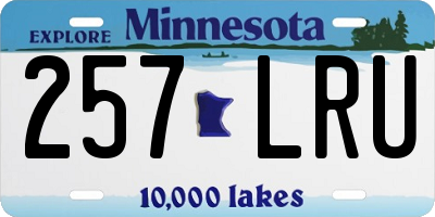 MN license plate 257LRU