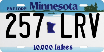 MN license plate 257LRV