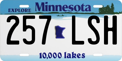 MN license plate 257LSH