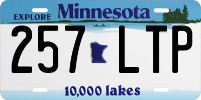 MN license plate 257LTP