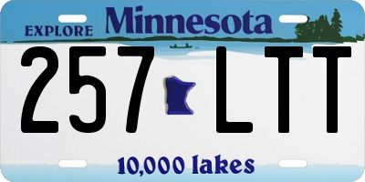 MN license plate 257LTT