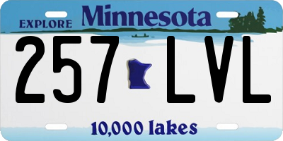 MN license plate 257LVL