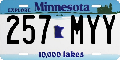 MN license plate 257MYY