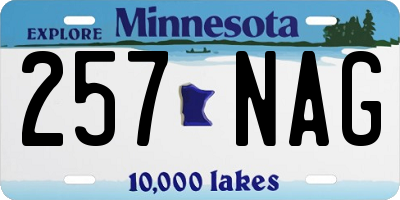 MN license plate 257NAG