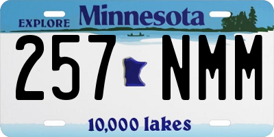 MN license plate 257NMM