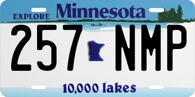 MN license plate 257NMP