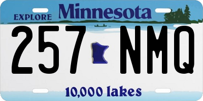 MN license plate 257NMQ