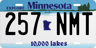 MN license plate 257NMT