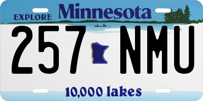 MN license plate 257NMU