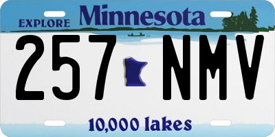 MN license plate 257NMV