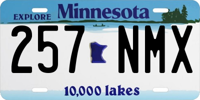 MN license plate 257NMX