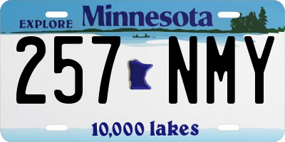 MN license plate 257NMY