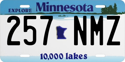 MN license plate 257NMZ