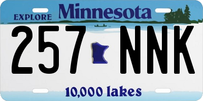 MN license plate 257NNK