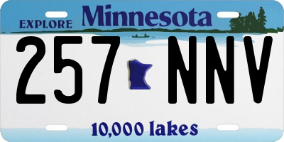 MN license plate 257NNV