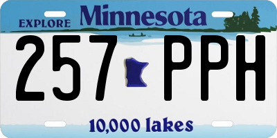 MN license plate 257PPH