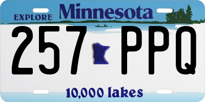 MN license plate 257PPQ