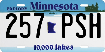 MN license plate 257PSH