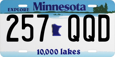 MN license plate 257QQD