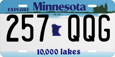 MN license plate 257QQG