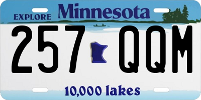 MN license plate 257QQM
