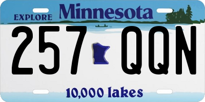 MN license plate 257QQN