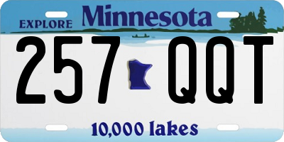 MN license plate 257QQT