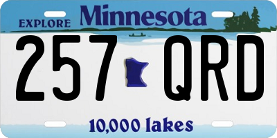MN license plate 257QRD