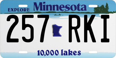 MN license plate 257RKI