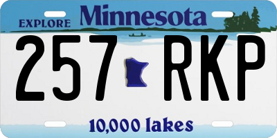 MN license plate 257RKP