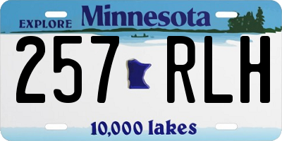 MN license plate 257RLH