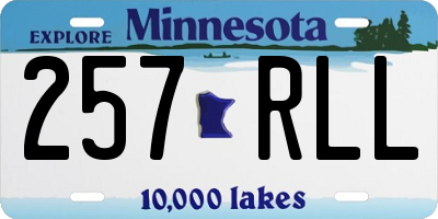 MN license plate 257RLL