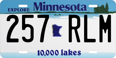 MN license plate 257RLM