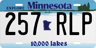 MN license plate 257RLP